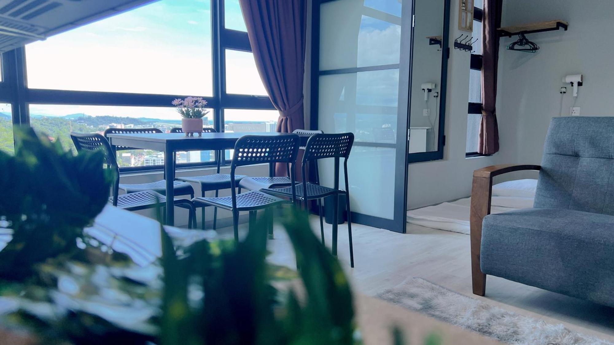 Jq Jesselton Quay Little Angel New Cityseaview Lv29 Netflix 6pax Apartment *